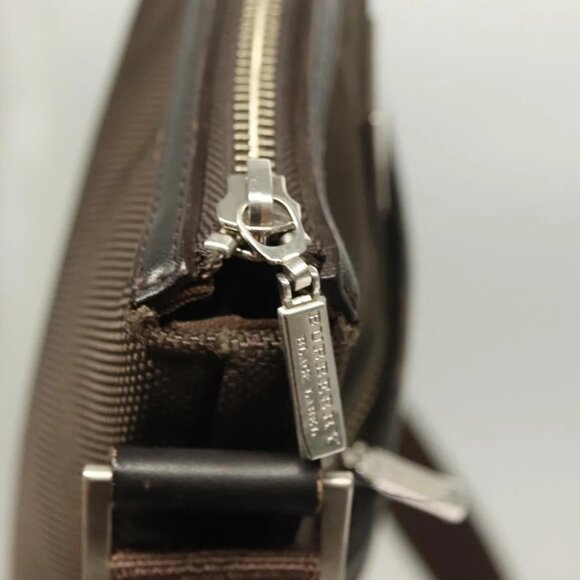 BURBERRY Black label Shoulder Bag Canvas Brown Aut - Picture 8 of 16